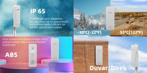 VİDEOPARK 5G/900MBPS (DIŞ ORTAM ACCESS POİNT 5KM) VP-5800CPE Noktadan Noktaya Aktarıcı TEKLİ - Access Pointler ürünleri tekmarshop.com'da